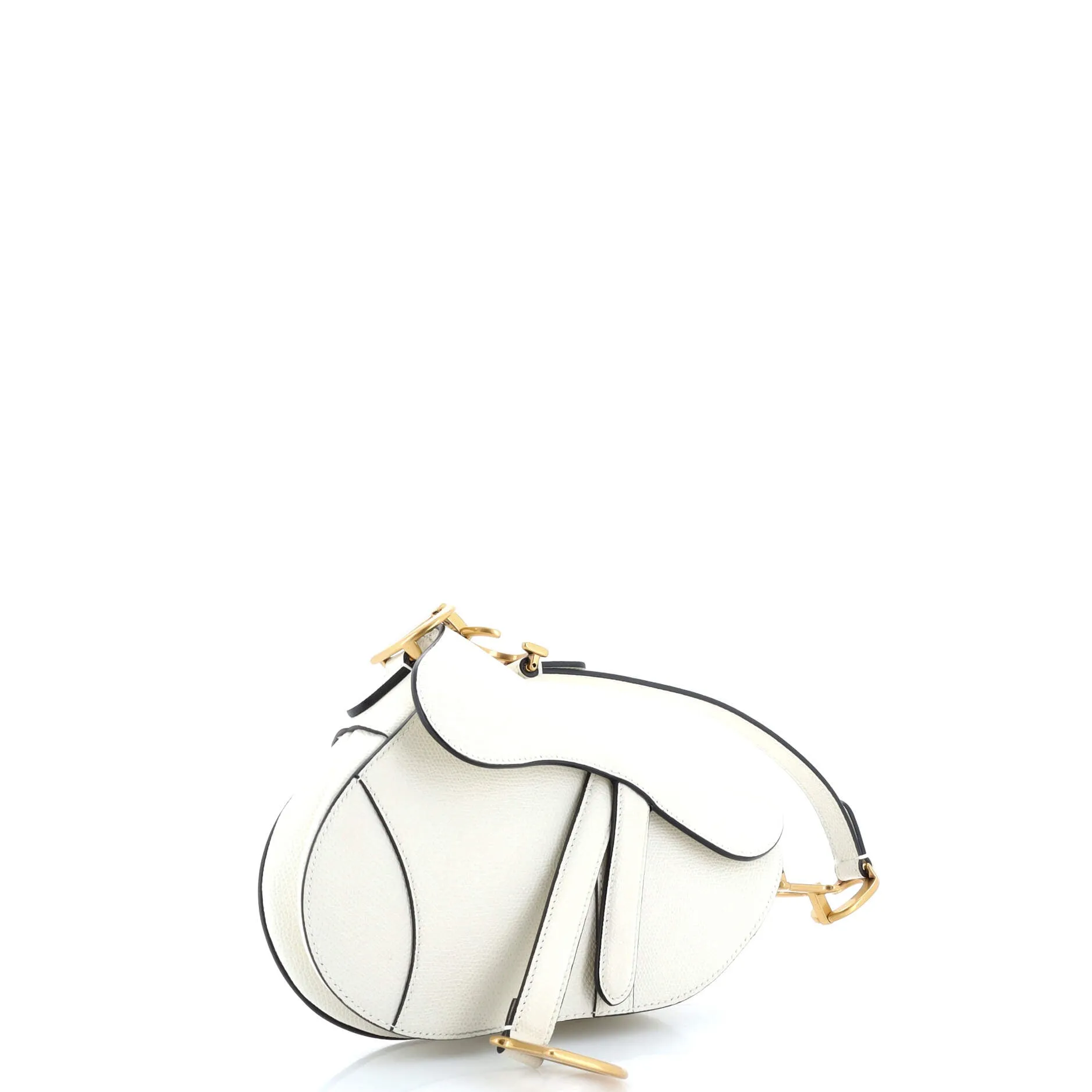 Pre-Loved Christian Dior Saddle Handbag Leather Mini sold by Zulily product image thumbnail 2