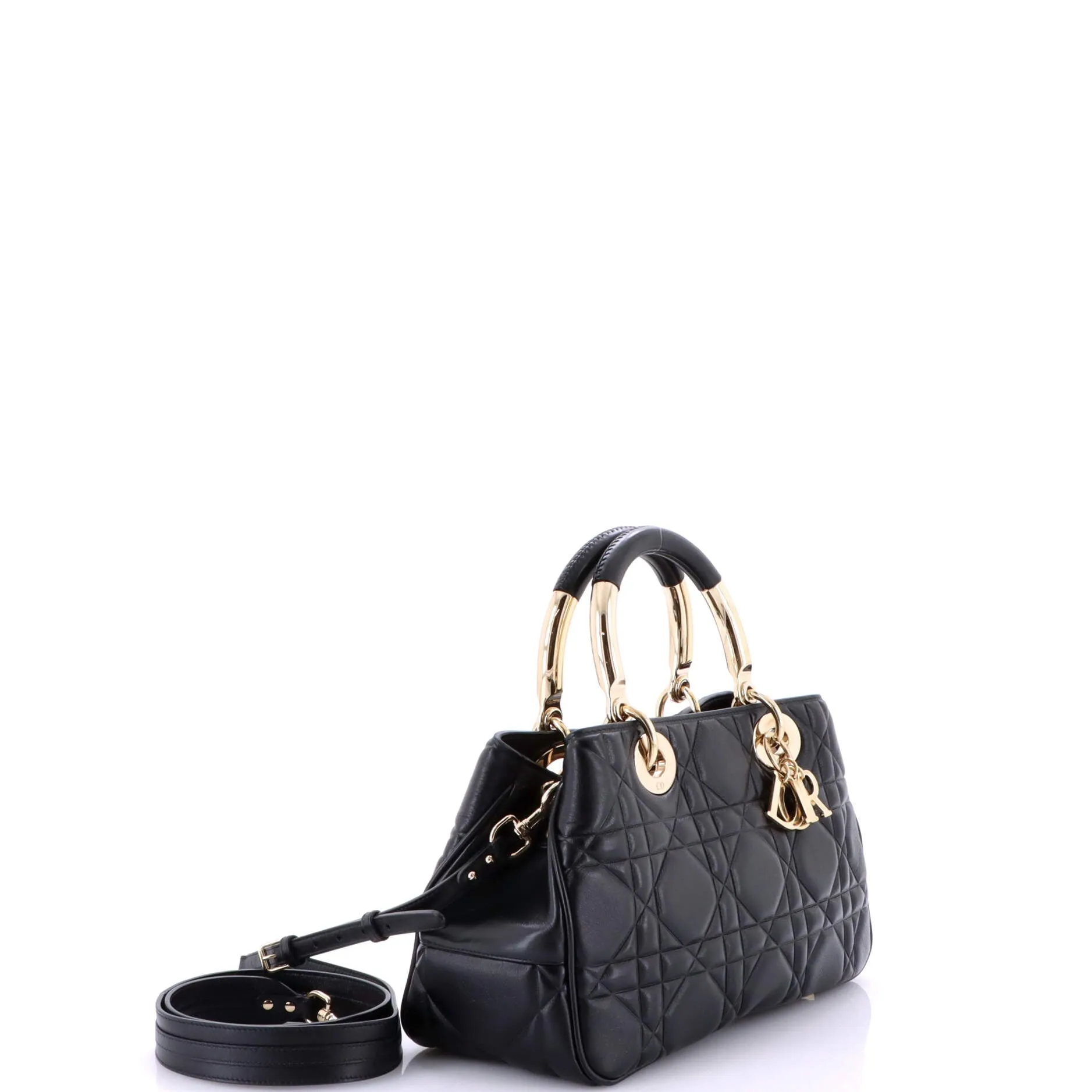 Pre-Loved Christian Dior Lady 95.22 Bag Cannage Embossed Leather Medium sold by Zulily product image thumbnail 2