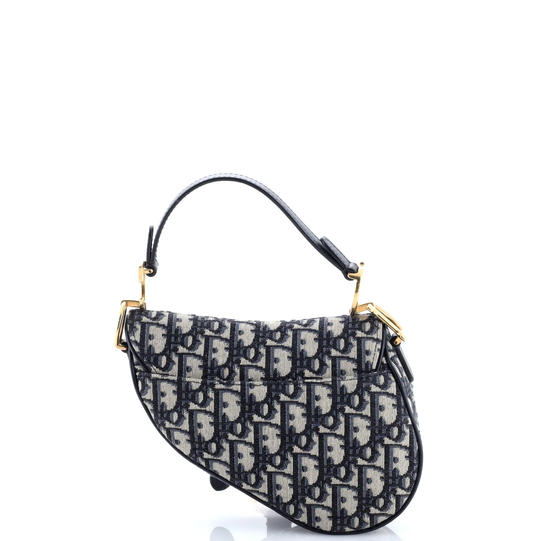 Pre-Loved Christian Dior Saddle Handbag Oblique Canvas Mini sold by Zulily product image thumbnail 3
