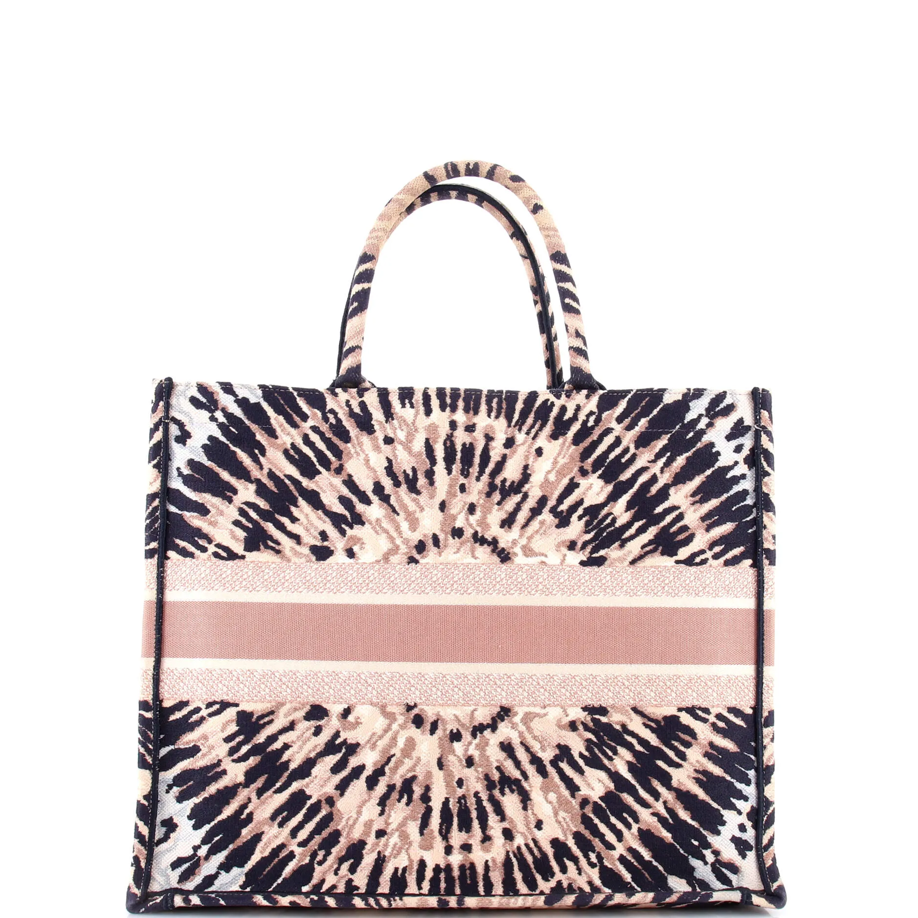 Pre-Loved Christian Dior Book Tote Embroidered Canvas Large sold by Zulily product image thumbnail 3