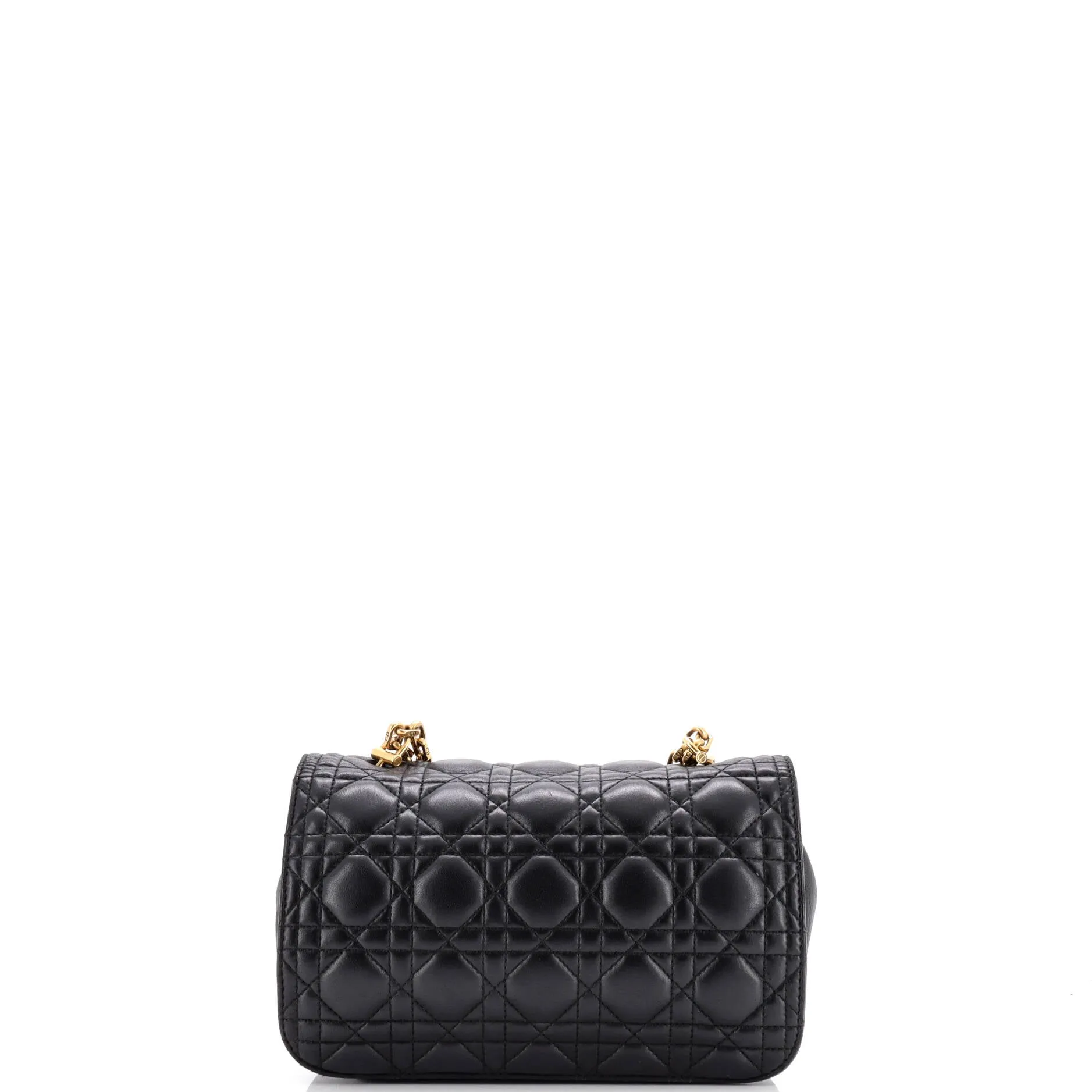 Pre-Loved Christian Dior Dioraddict Flap Bag Cannage Quilt Lambskin Medium sold by Zulily product image thumbnail 3