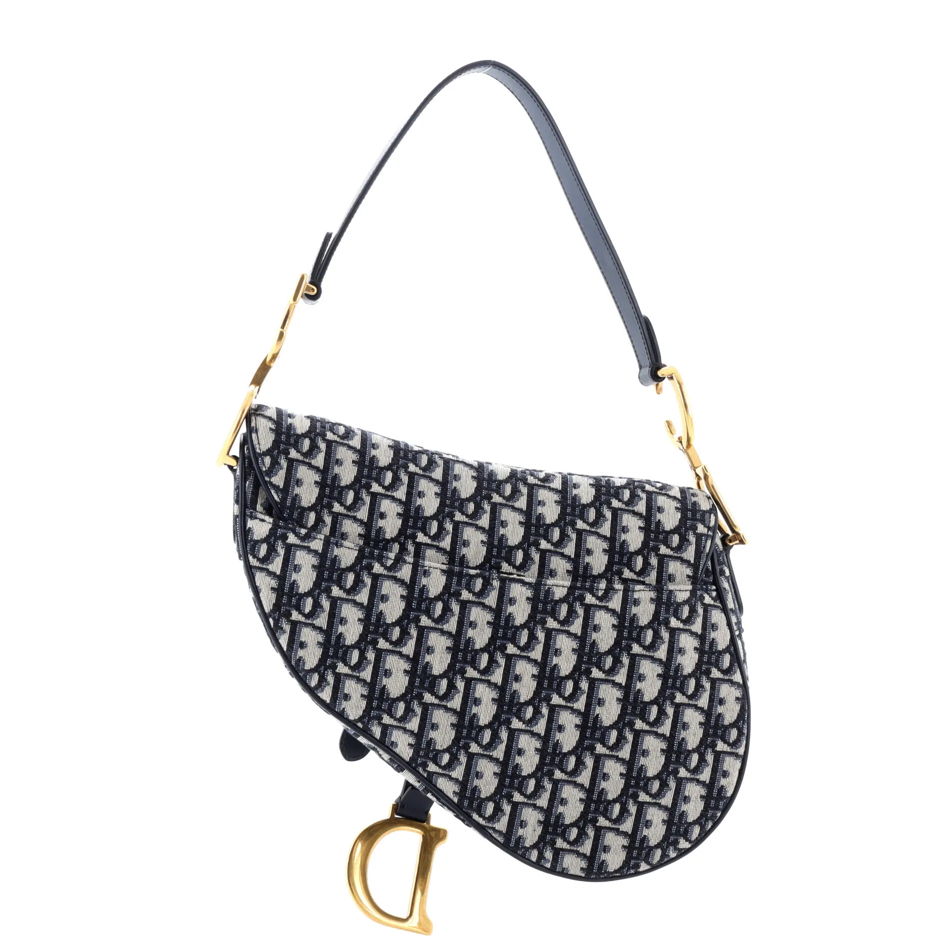 Pre-Loved Christian Dior Saddle Handbag Oblique Canvas Medium sold by Zulily product image thumbnail 3