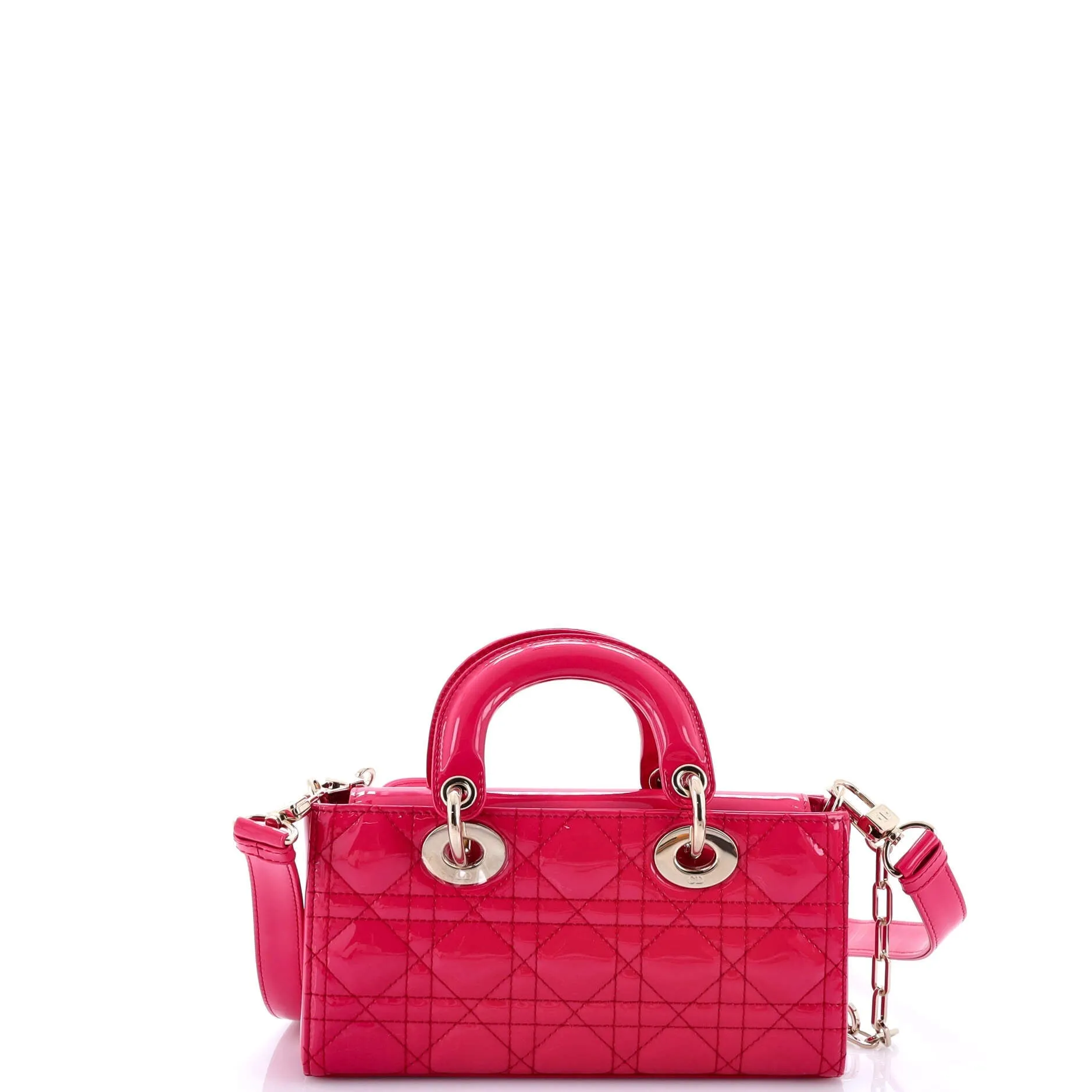 Pre-Loved Christian Dior Lady D-Joy Bag Cannage Quilt Patent Small sold by Zulily product image thumbnail 3