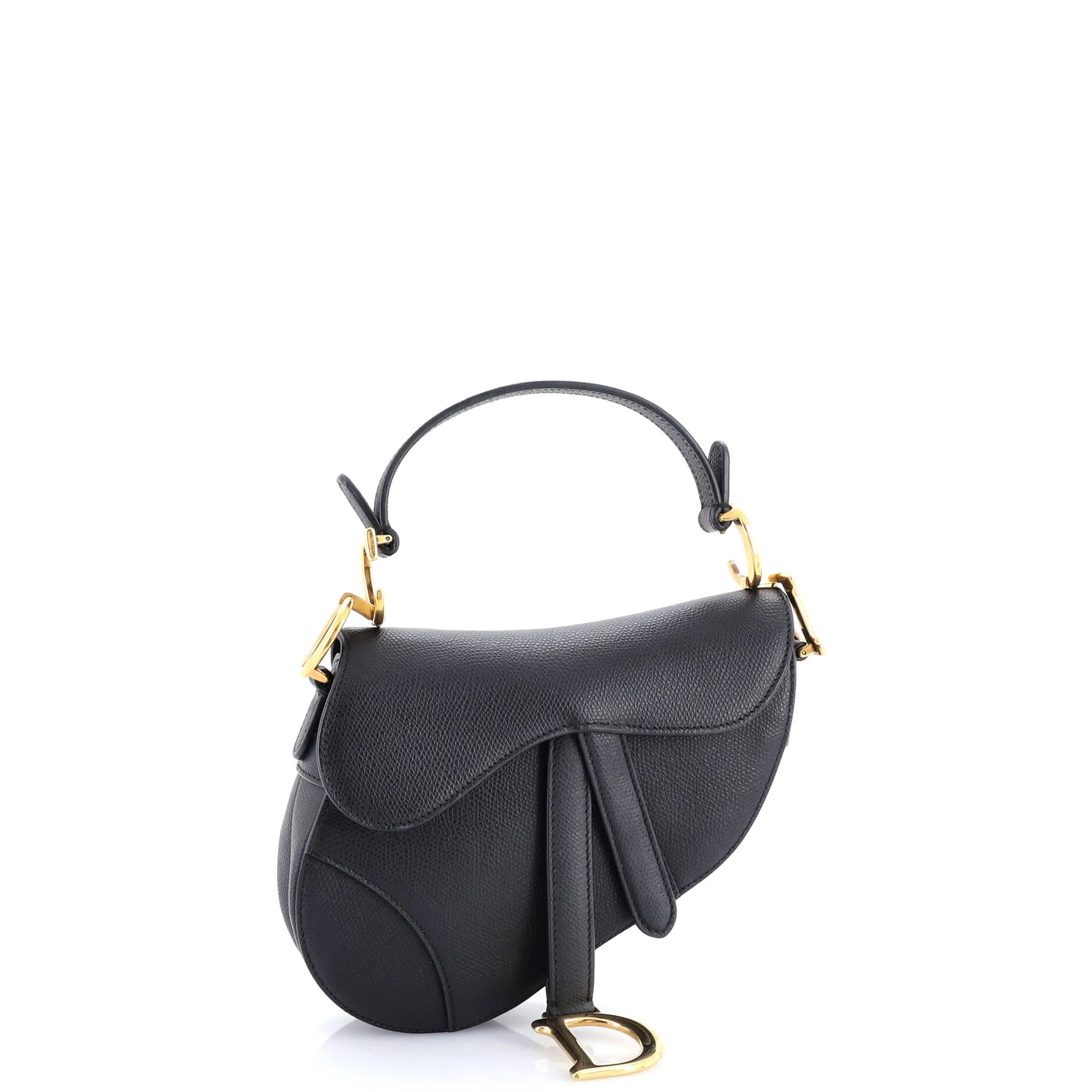 Pre-Loved Christian Dior Saddle Handbag Leather Mini sold by Zulily product image thumbnail 2