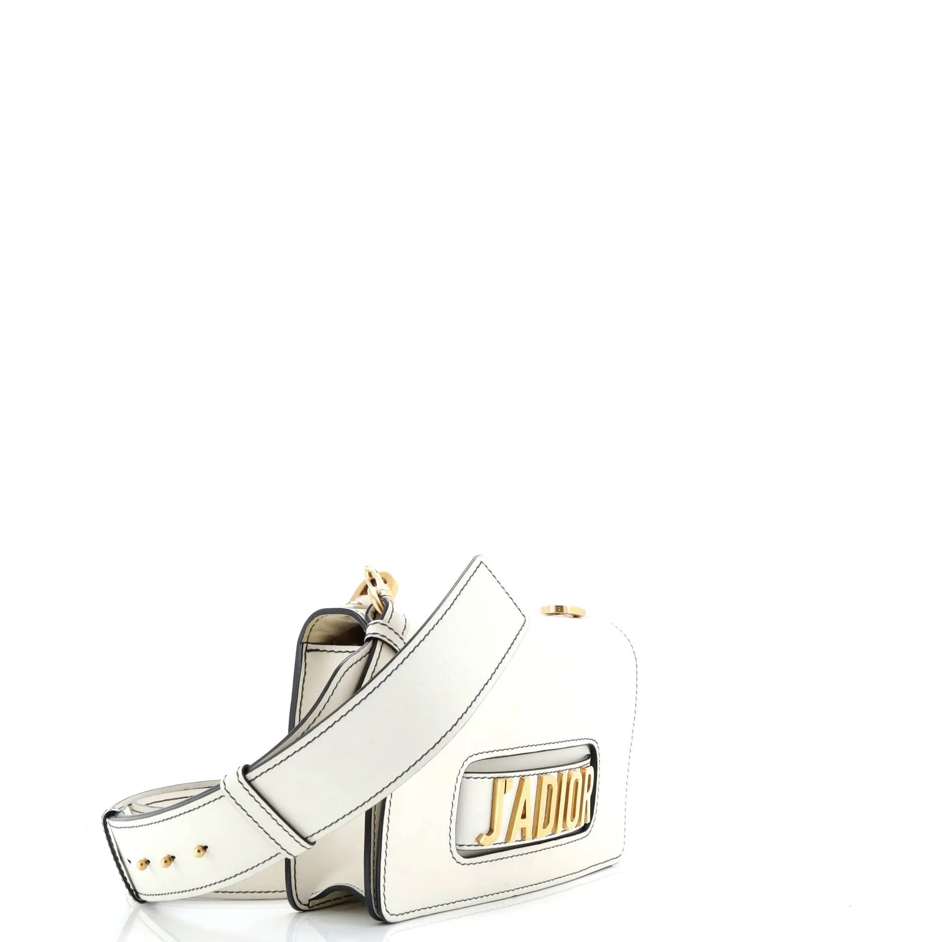 Pre-Loved Christian Dior J'Adior Flap Bag with Strap Leather Medium sold by Zulily product image thumbnail 2