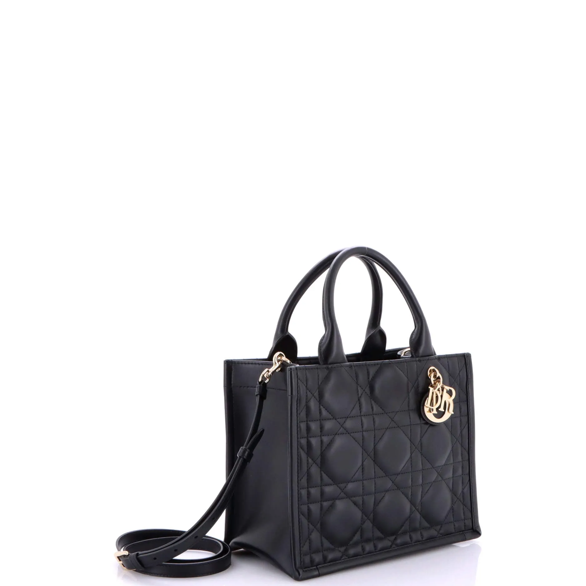 Pre-Loved Christian Dior Book Tote with Strap Cannage Quilt Lambskin Small sold by Zulily product image thumbnail 2