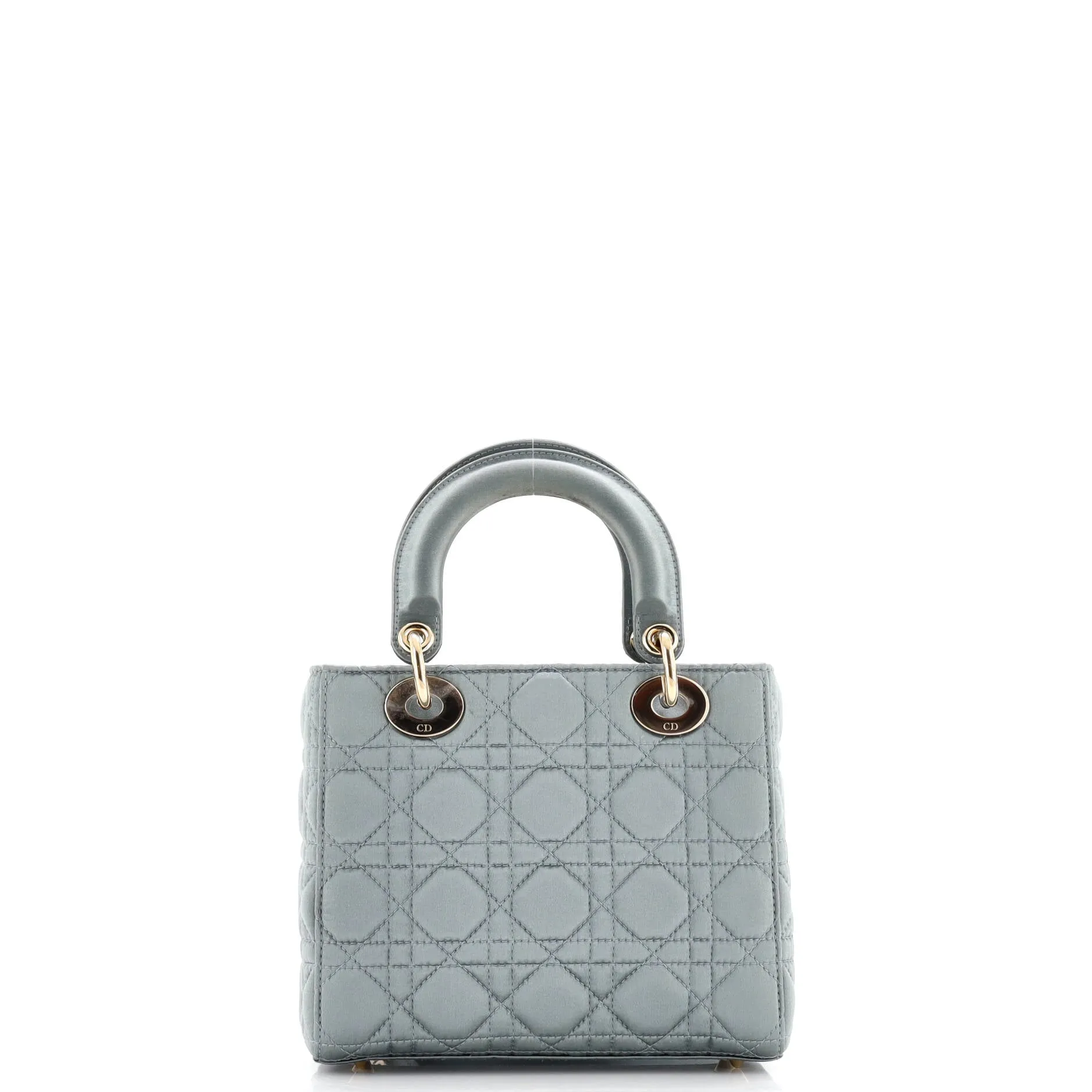 Pre-Loved Christian Dior My ABCDior Lady Dior Bag Cannage Quilt Satin with Crystal Charms sold by Zulily product image thumbnail 3