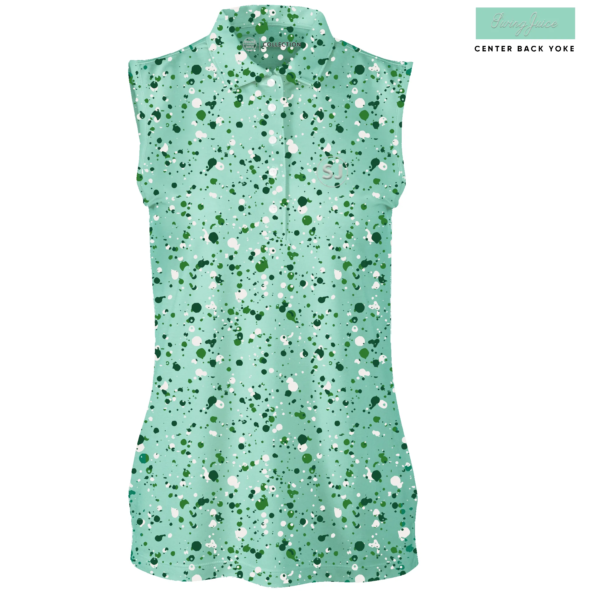 SwingJuice Golf Splatter Women's Sleeveless Polo sold by Zulily