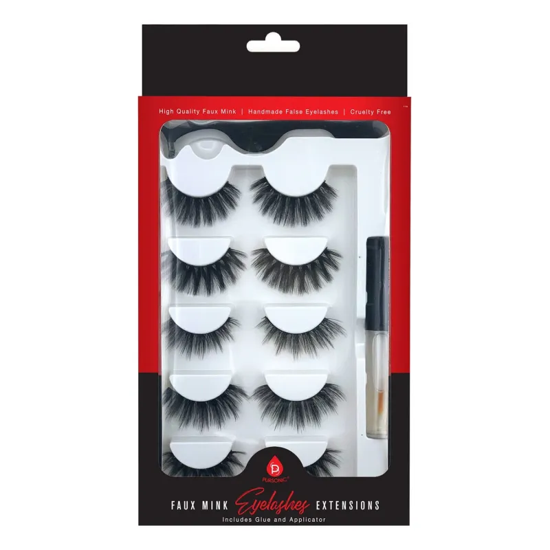 Faux Mink Style False Eyelashes Extensions - 5 Pack sold by Zulily