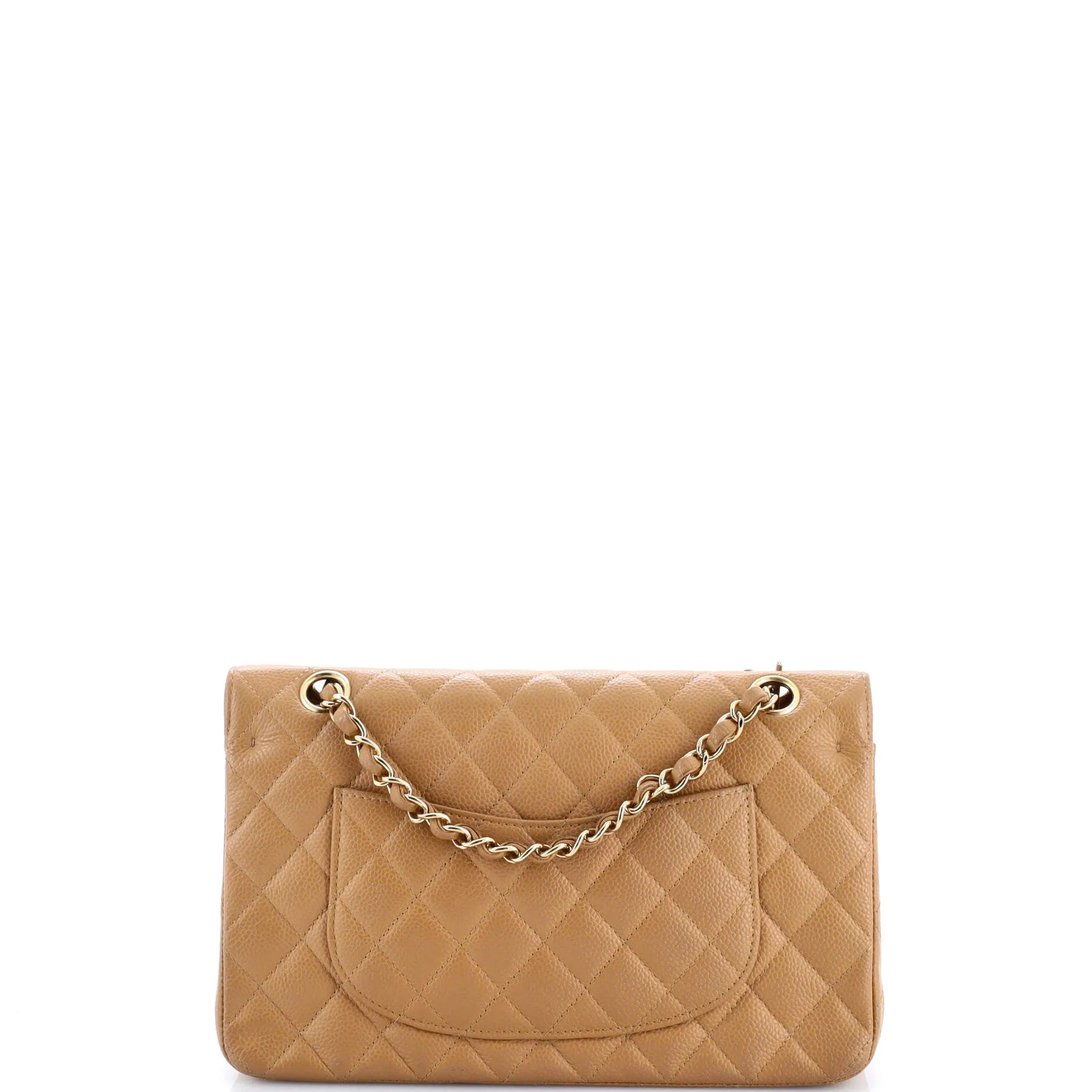 Pre-Loved Chanel Vintage Classic Double Flap Bag Quilted Caviar Medium sold by Zulily product image thumbnail 3