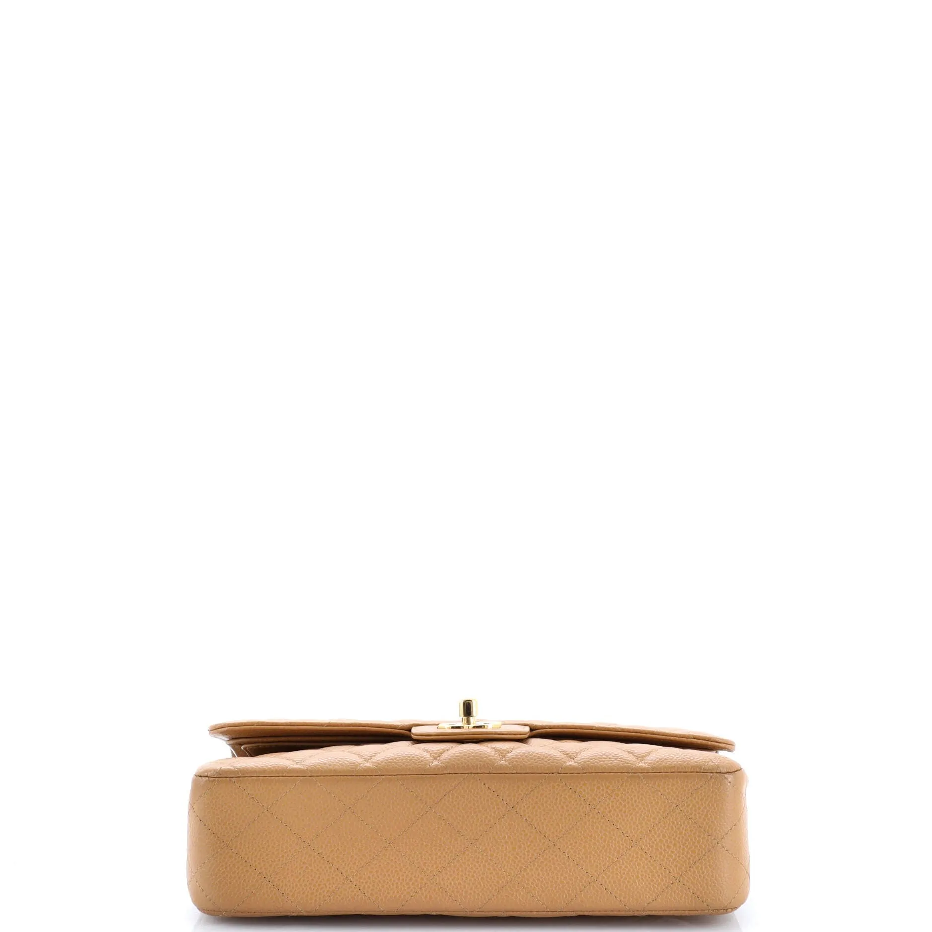 Pre-Loved Chanel Vintage Classic Double Flap Bag Quilted Caviar Medium sold by Zulily product image thumbnail 4