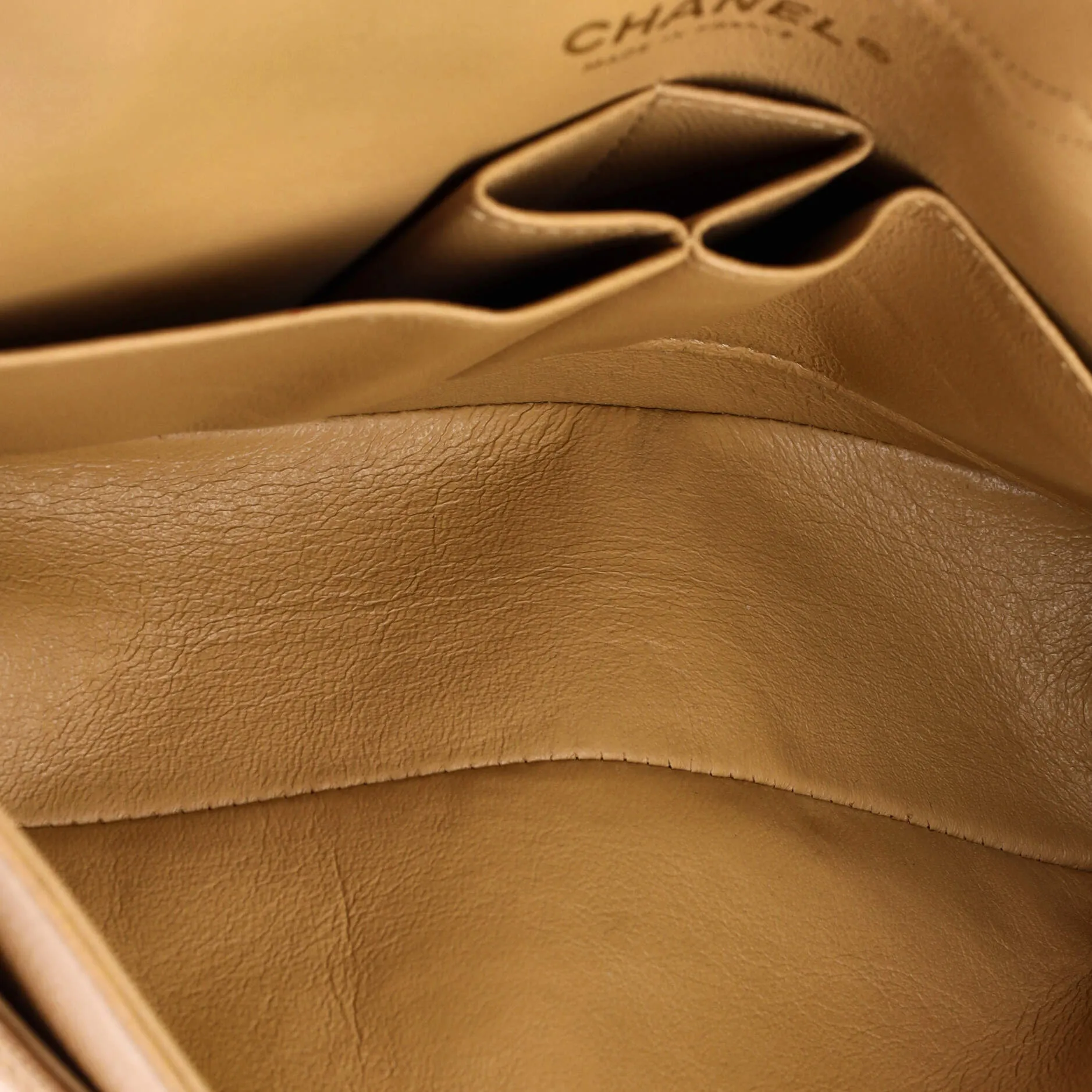 Pre-Loved Chanel Vintage Classic Double Flap Bag Quilted Caviar Medium sold by Zulily product image thumbnail 5