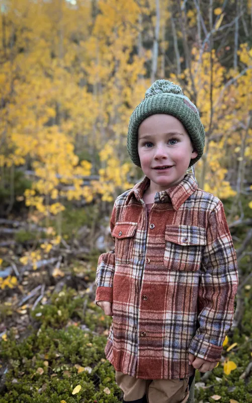 Fall flannel made by Zulily
