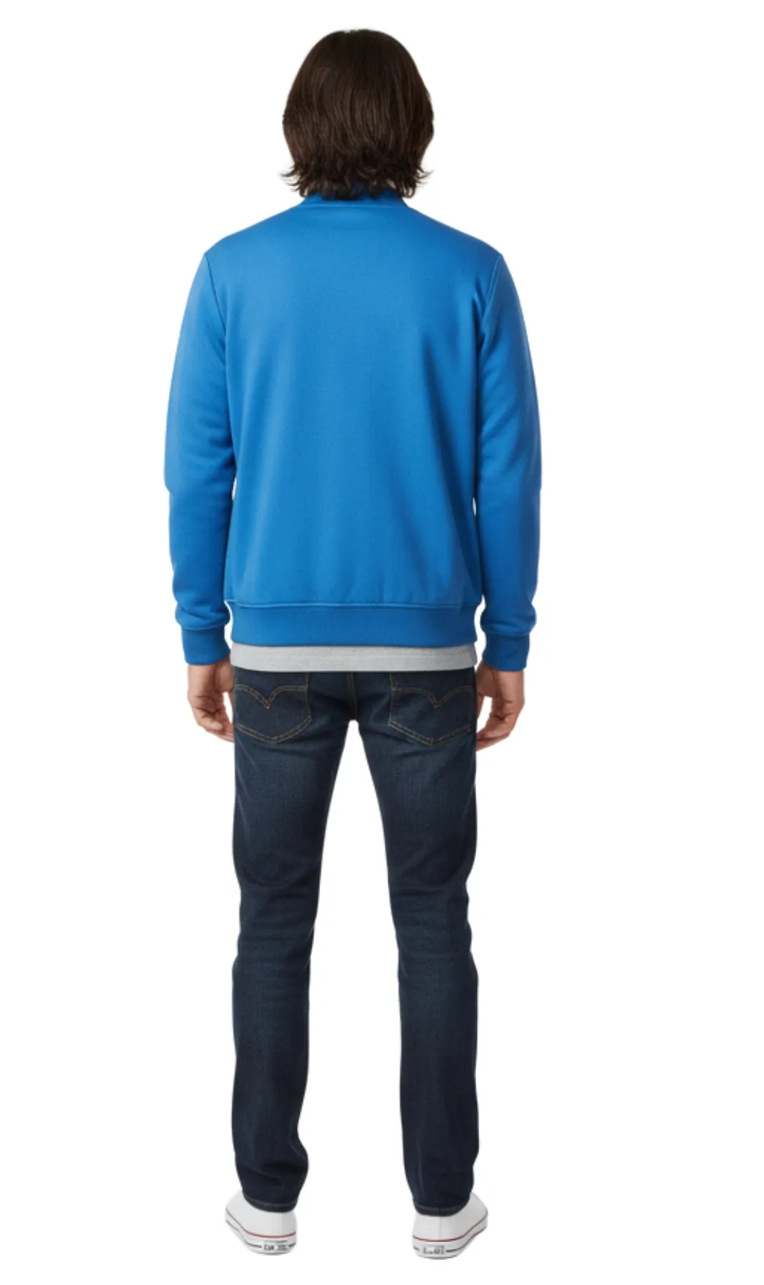 Men's Classic Zip-Up Baseball Fleece Jacket in Lightweight Cotton Blend Fabric with Sporty Edge sold by Zulily product image thumbnail 5