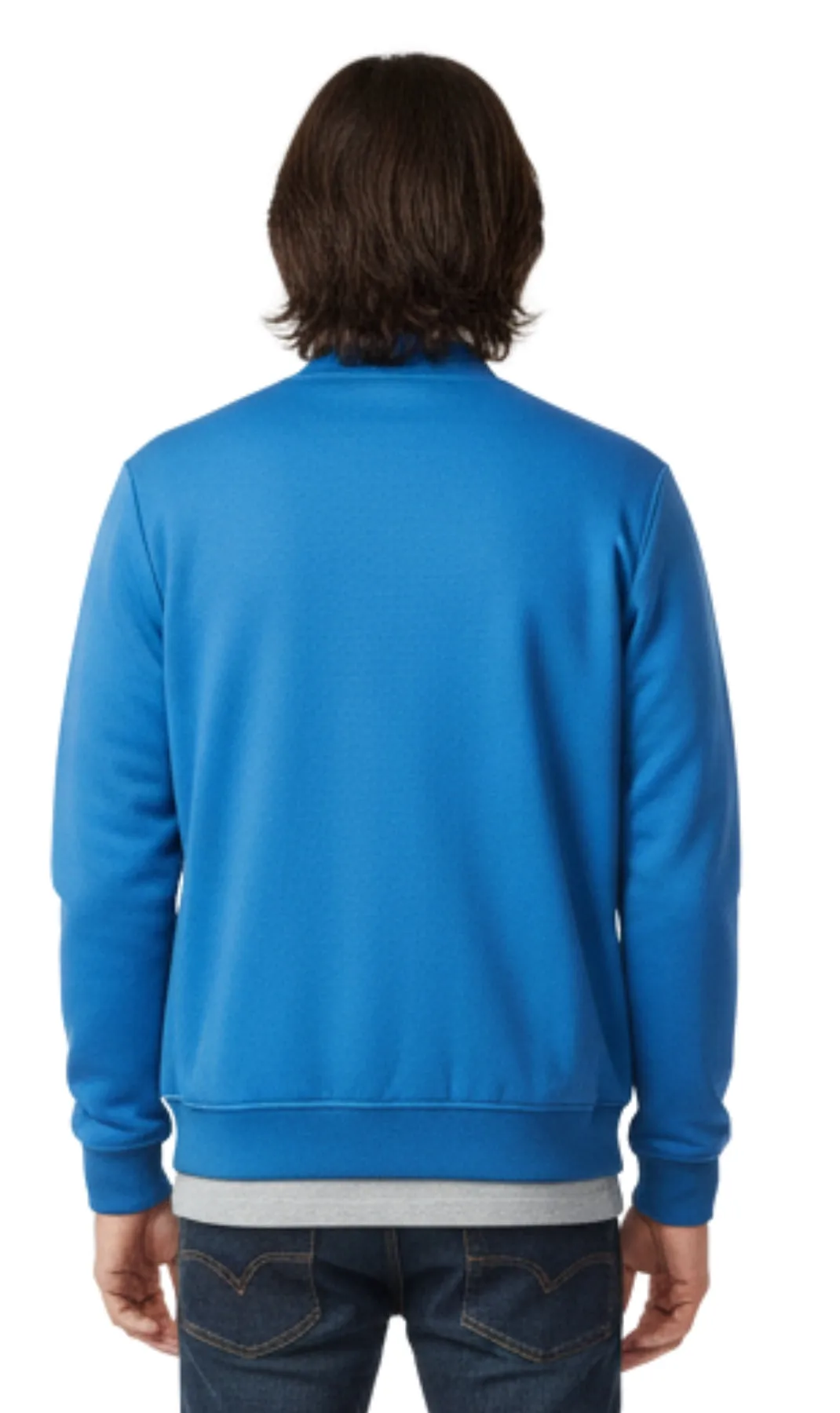 Men's Classic Zip-Up Baseball Fleece Jacket in Lightweight Cotton Blend Fabric with Sporty Edge sold by Zulily product image thumbnail 2