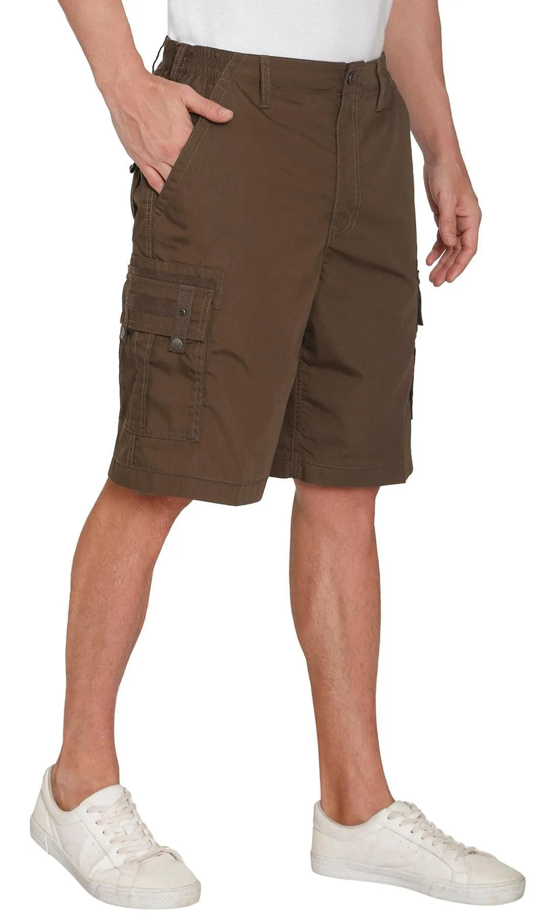Men's Cargo Shorts with Elastic Waist and Multi Pockets for added comfort sold by Zulily product image thumbnail 3