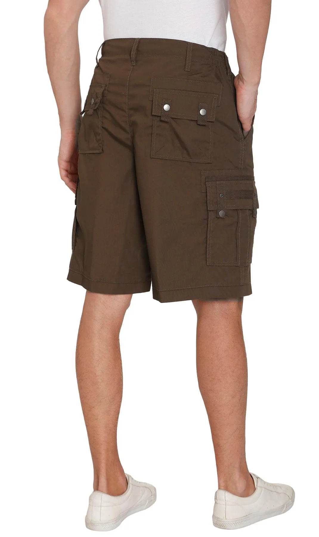 Men's Cargo Shorts with Elastic Waist and Multi Pockets for added comfort sold by Zulily product image thumbnail 4