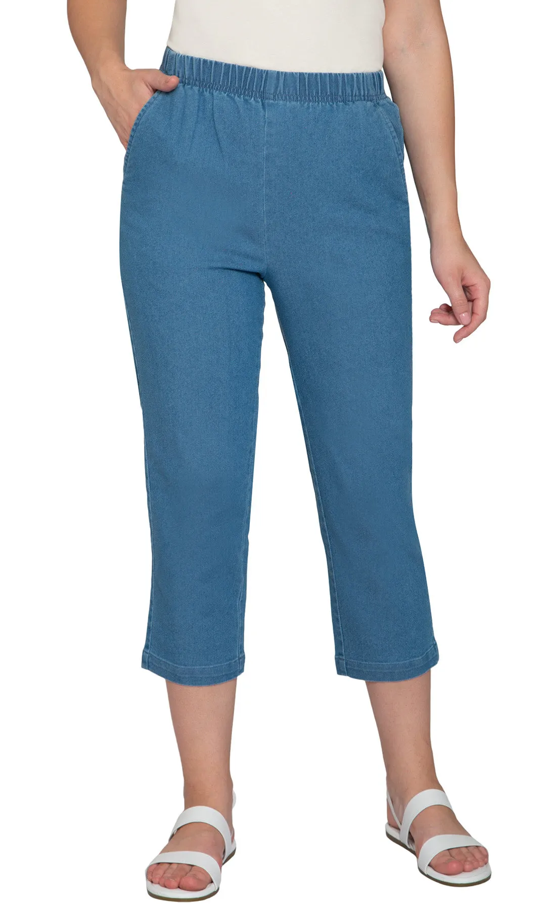 Women's Stretch Denim Capris– Lightweight Stretch sold by Zulily product image thumbnail 5