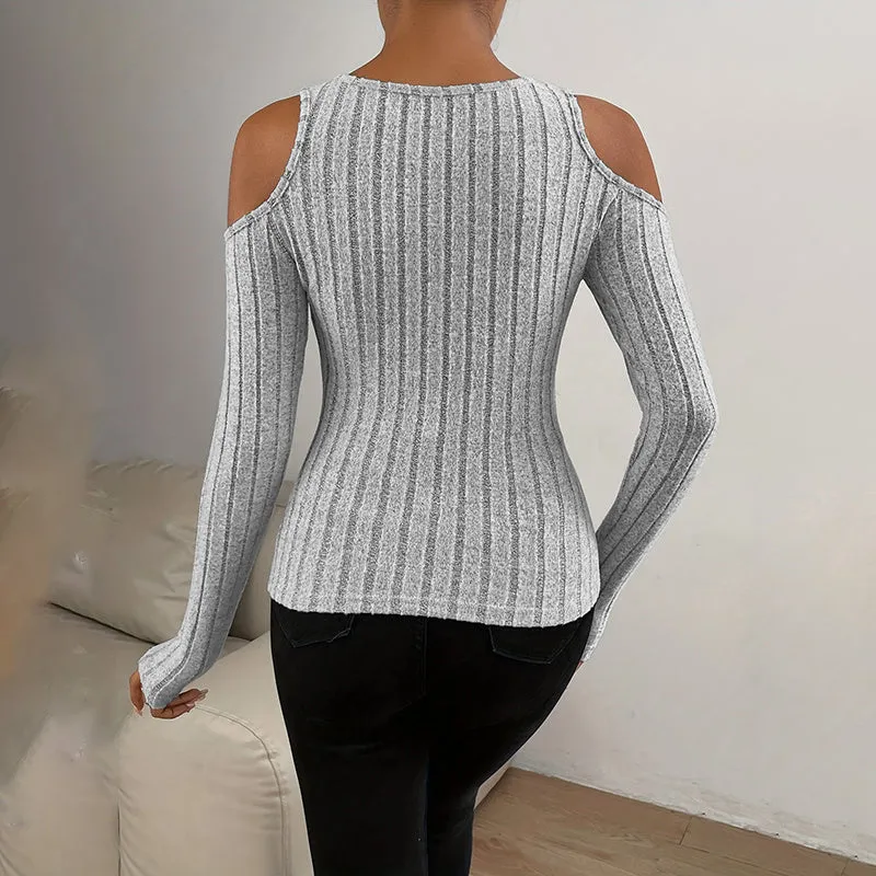 Women's Ribbed Long Sleeve Top sold by Zulily product image thumbnail 3