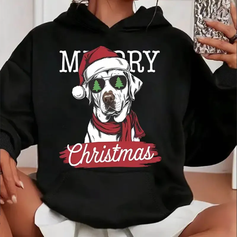 Women’s Christmas Dog Hoodie sold by Zulily