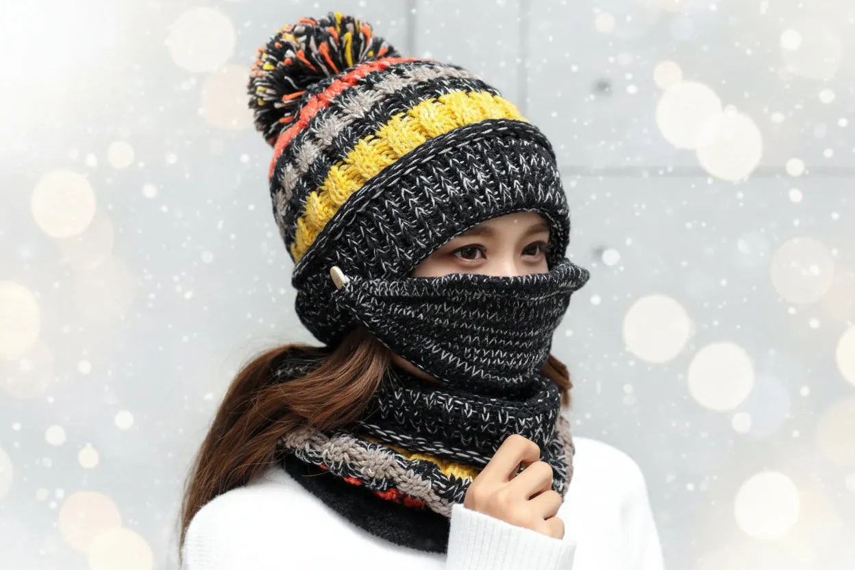 Winter Plush Knitted Hat – Soft Warm Knit Beanie for Cold Weather sold by Zulily product image thumbnail 4