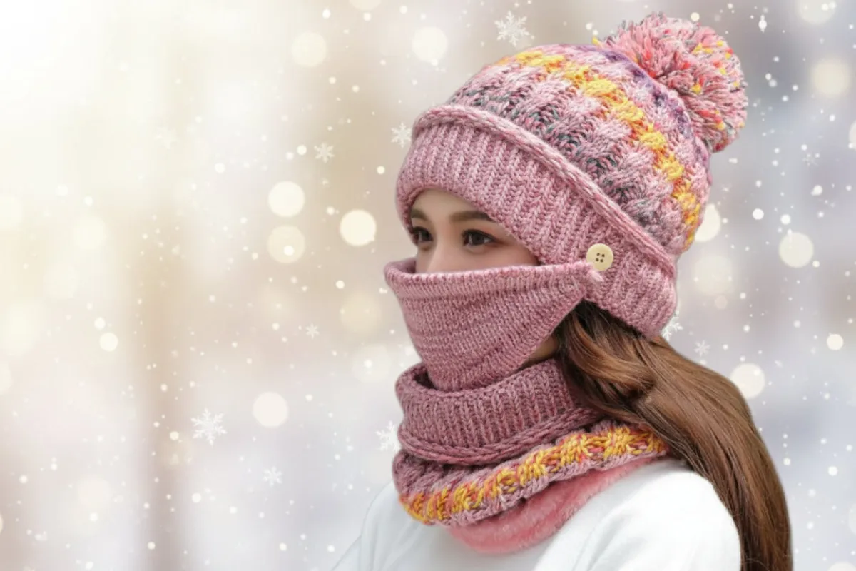 Winter Plush Knitted Hat – Soft Warm Knit Beanie for Cold Weather made by Zulily