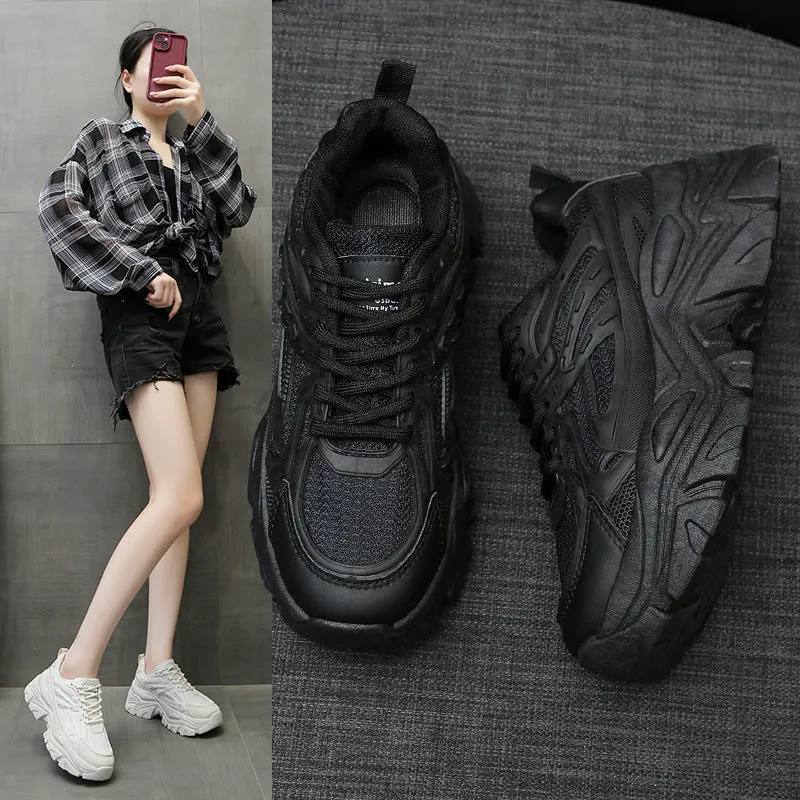 Thick-Bottom Breathable White Shoes for Women — Stylish & Cushioned sold by Zulily