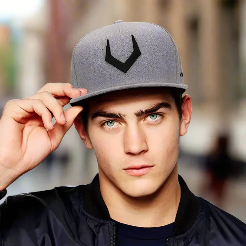 Unisex Grey Wool Snapback made by Zulily