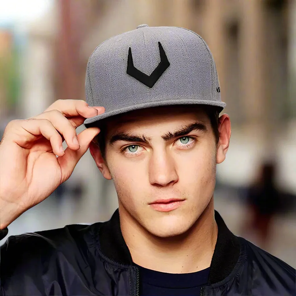 Unisex Grey Wool Snapback sold by Zulily