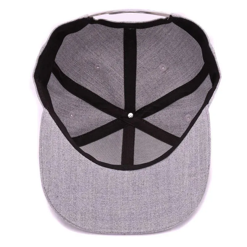 Unisex Grey Wool Snapback sold by Zulily product image thumbnail 5