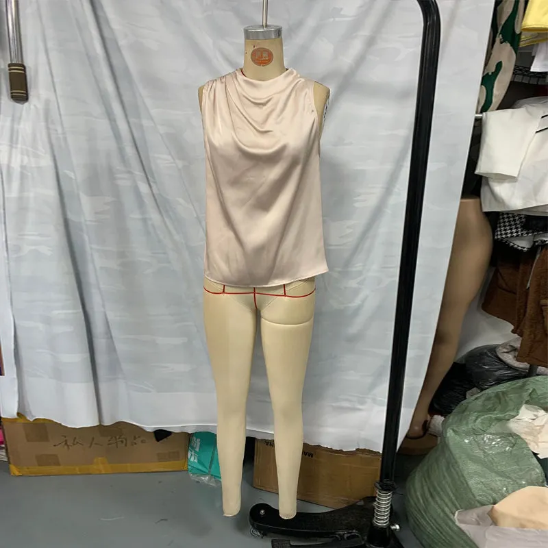 Women's Elegant Sleeveless Mock Neck Top sold by Zulily product image thumbnail 5