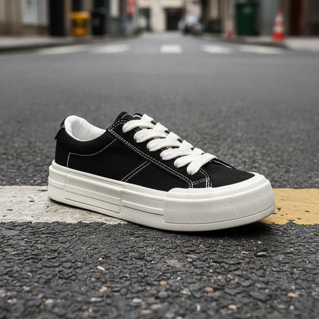 Women’s Canvas Platform Skate Shoes — Casual & Sporty Lifted Sneakers sold by Zulily product image thumbnail 5