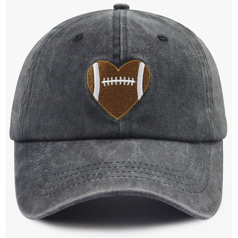 Football Heart Baseball Cap — Gifts for Women & Men sold by Zulily