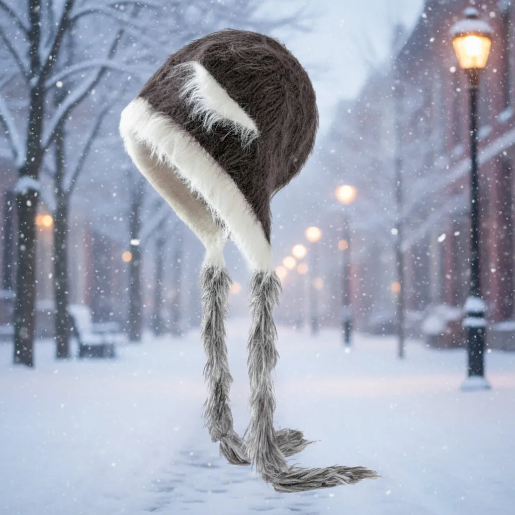 Cat Ears Mink Wool Ear-Protection Knitted Hat — Cozy Animal Ear Beanie sold by Zulily product image thumbnail 3