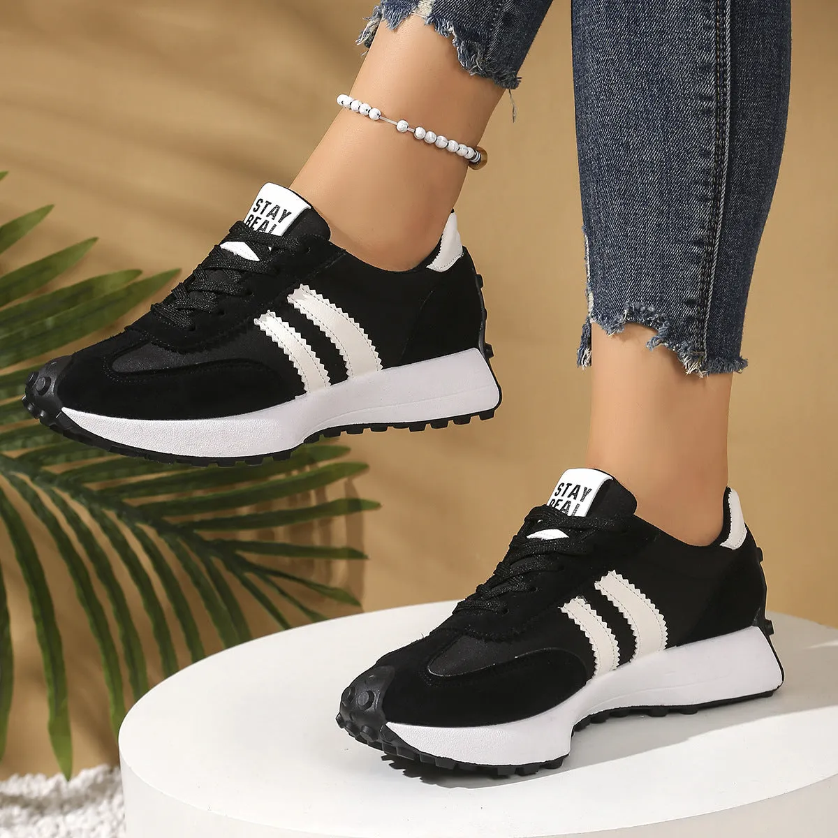 Chunky Thick-Sole Breathable Sneakers for women sold by Zulily product image thumbnail 5