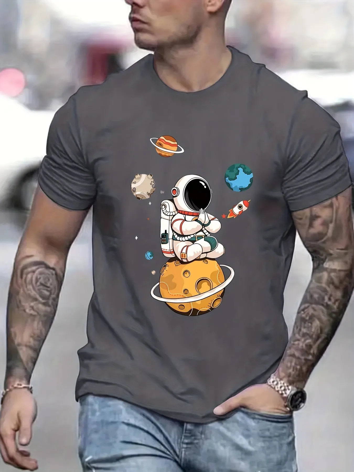 Men’s Astronaut Graphic T-Shirt sold by Zulily product image thumbnail 5