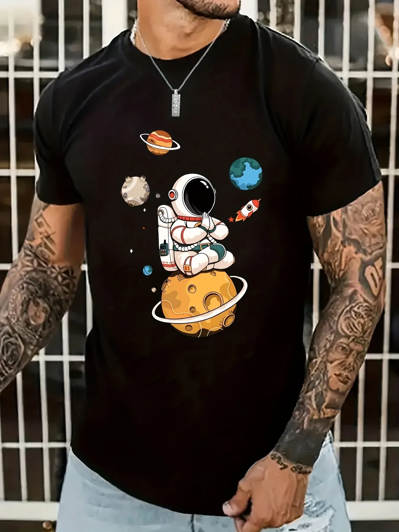 Men’s Astronaut Graphic T-Shirt sold by Zulily product image thumbnail 3