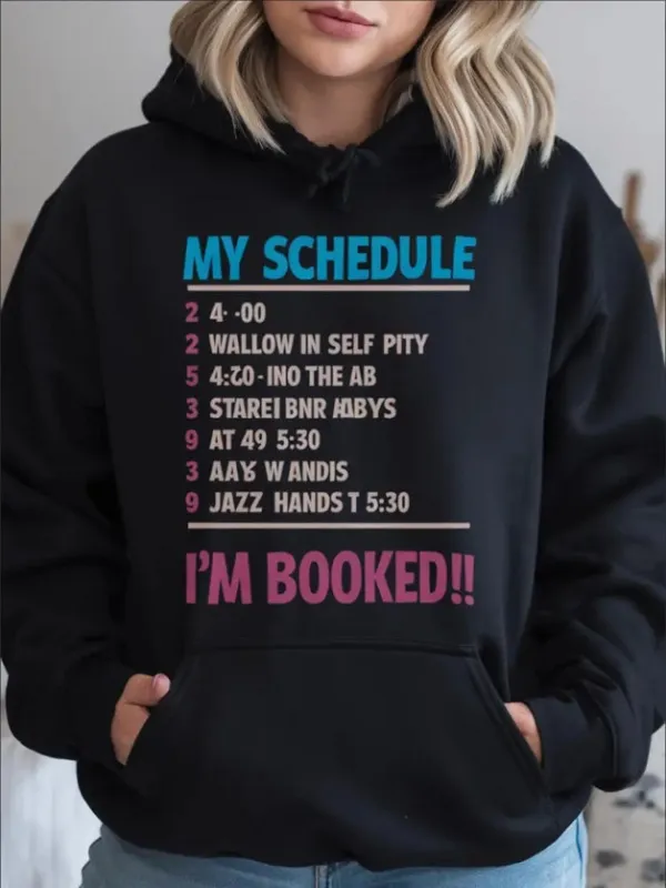 Women’s Geometric Christmas Hoodie – Casual Loose Fit Pullover made by Zulily