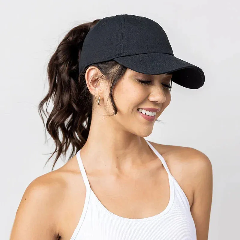 Women’s High-Ponytail Baseball Cap made by Zulily