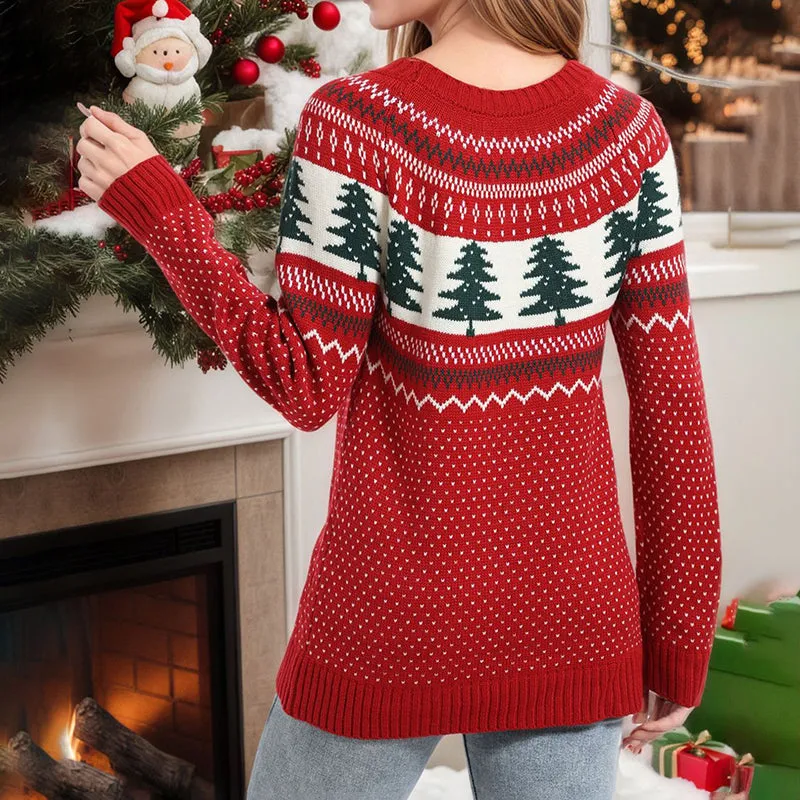 Women's Casual Pine Pattern Sweater sold by Zulily product image thumbnail 3