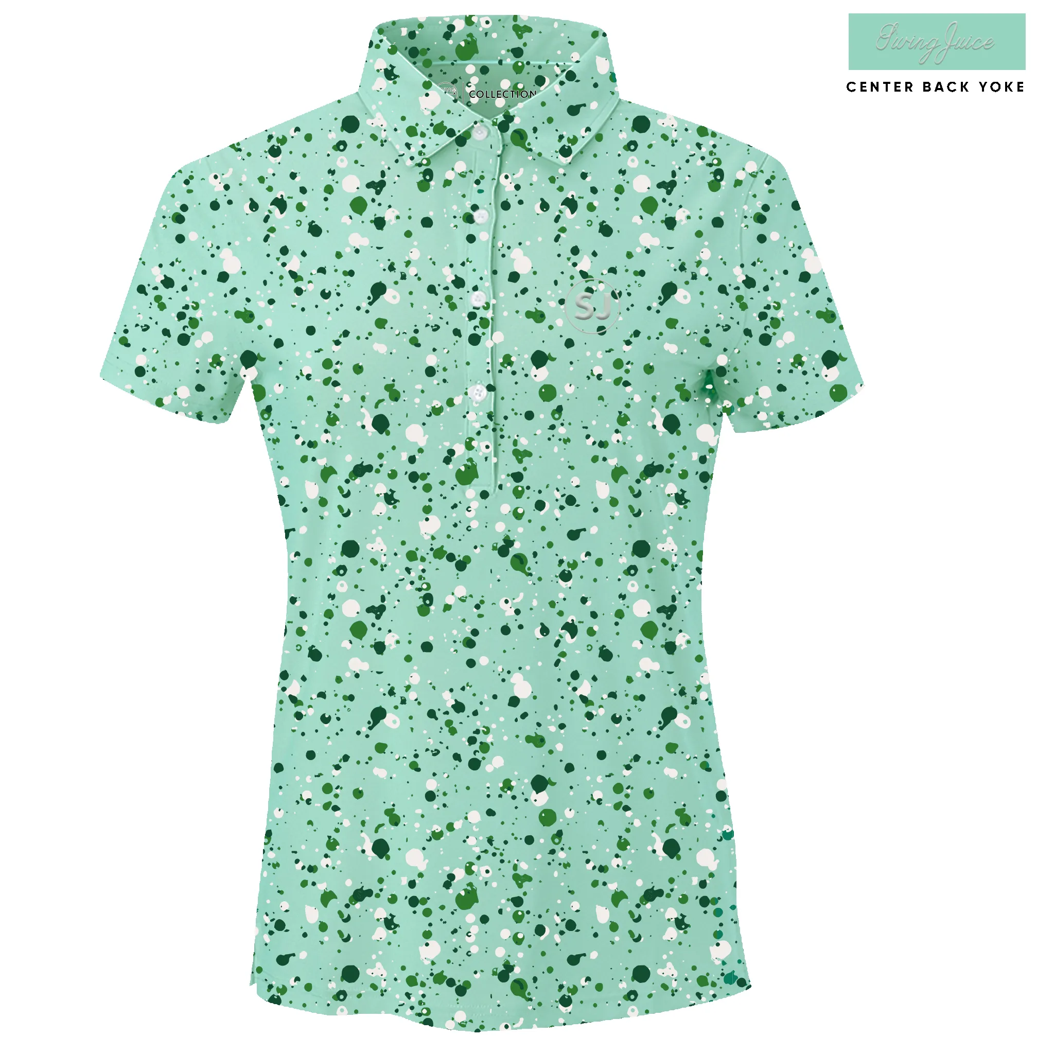 SwingJuice Golf Splatter Women's Polo sold by Zulily