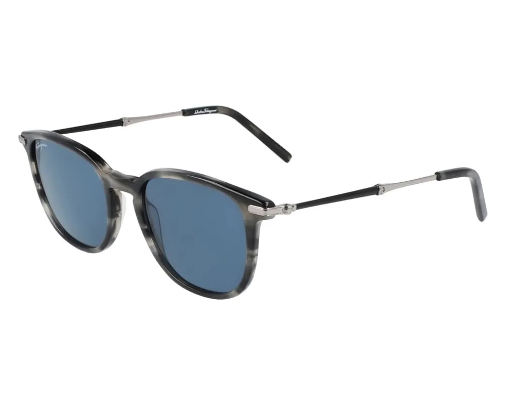 Salvatore Ferragamo Striped Grey Designer Sunglasses sold by Zulily
