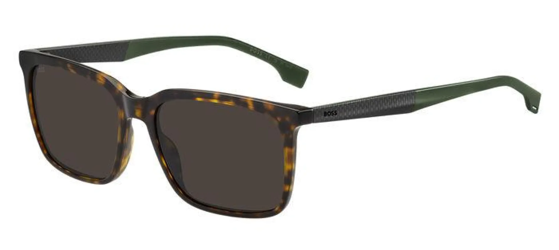 Boss By Hugo Boss Unisex Havana Green Rectangular Sunglasses sold by Zulily