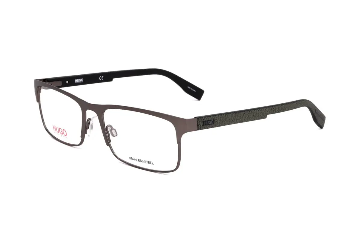 Hugo Boss Matte Dark Ruthenium Square Eyeglasses Frame sold by Zulily