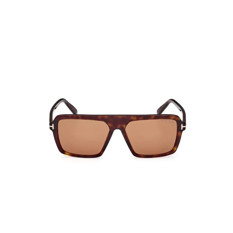 Tom Ford Dark Havana Brown Aviator Sunglasses made by Tom Ford