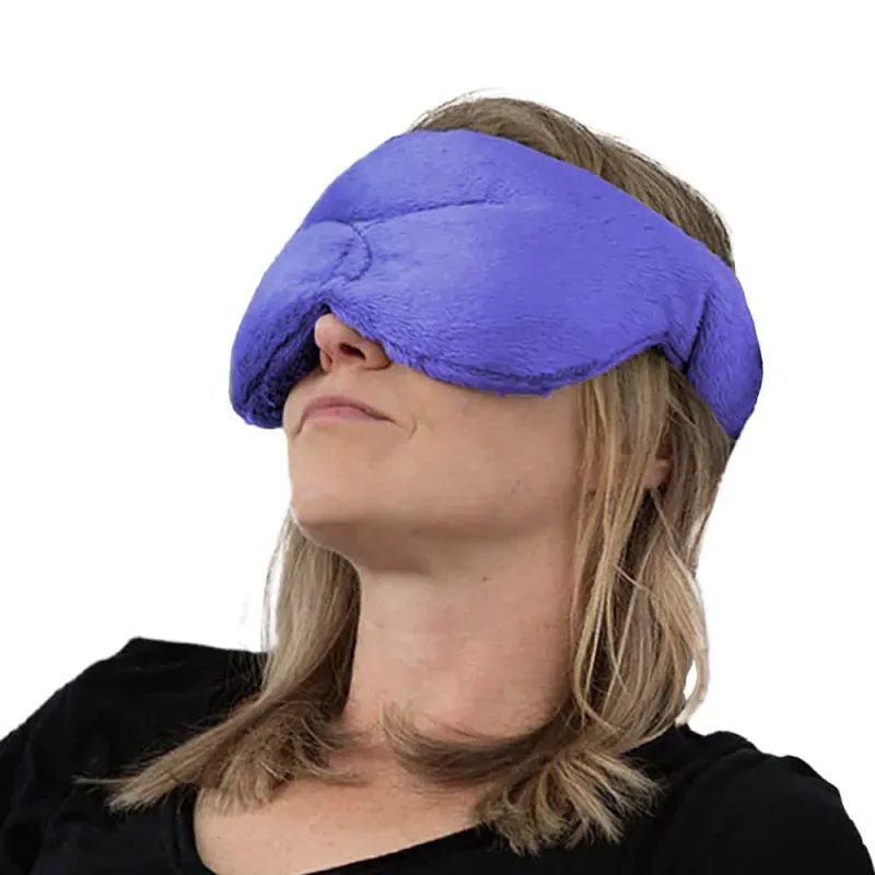 Herbal Concepts Aromatherapy Eye Shaped Microwaveable Wrap Made of Organic Flaxseed, Yarrow, & Hops for Eye | Sinus Mask Relieves Sinus & Headache | Available in Blue made by Zulily
