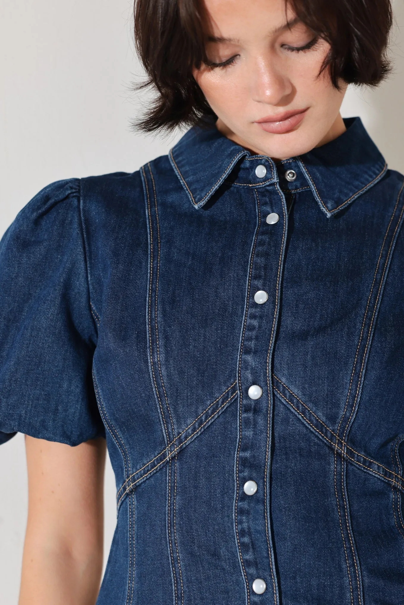 COOL FEMME DENIM TOP sold by Zulily product image thumbnail 4