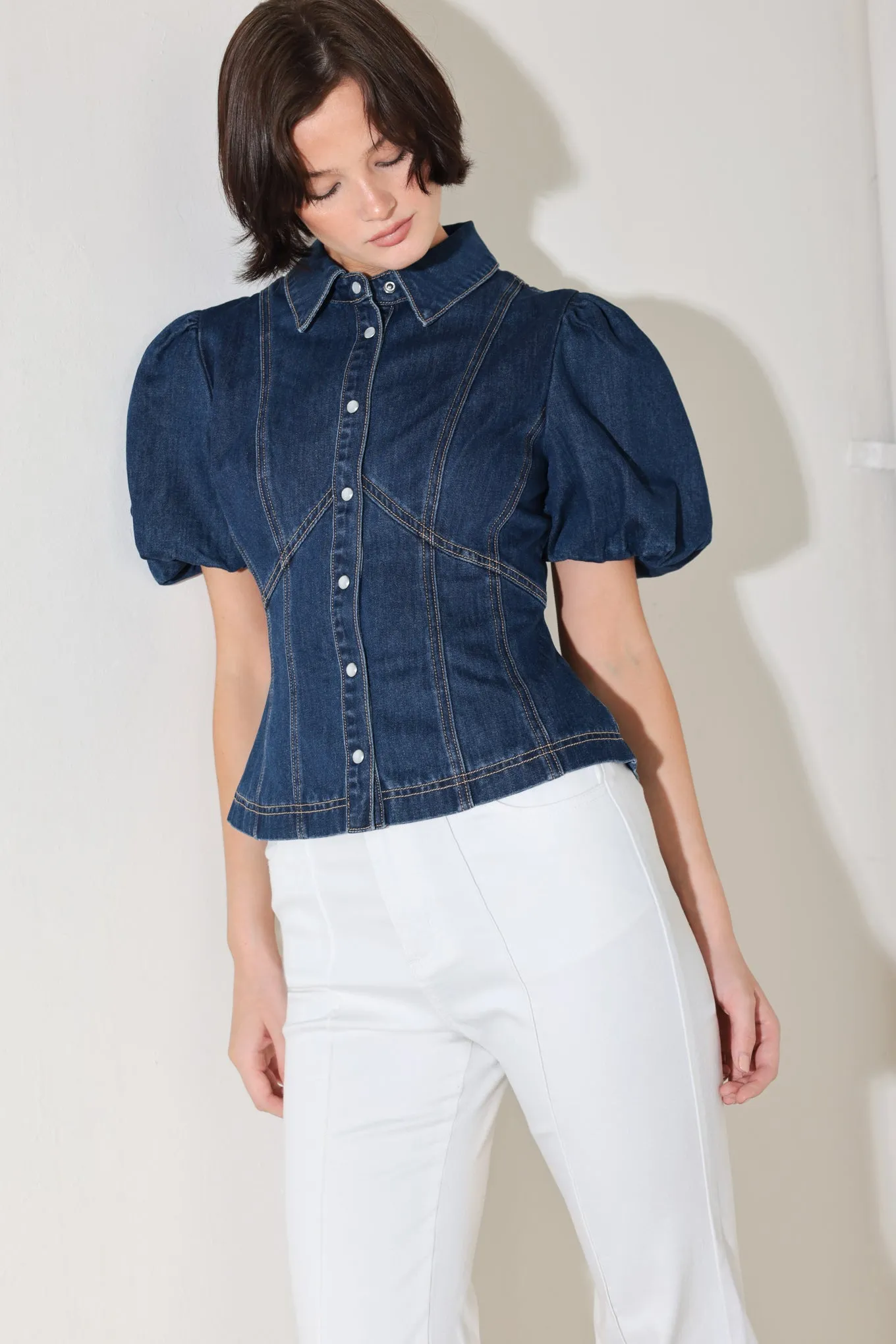 COOL FEMME DENIM TOP sold by Zulily product image thumbnail 5