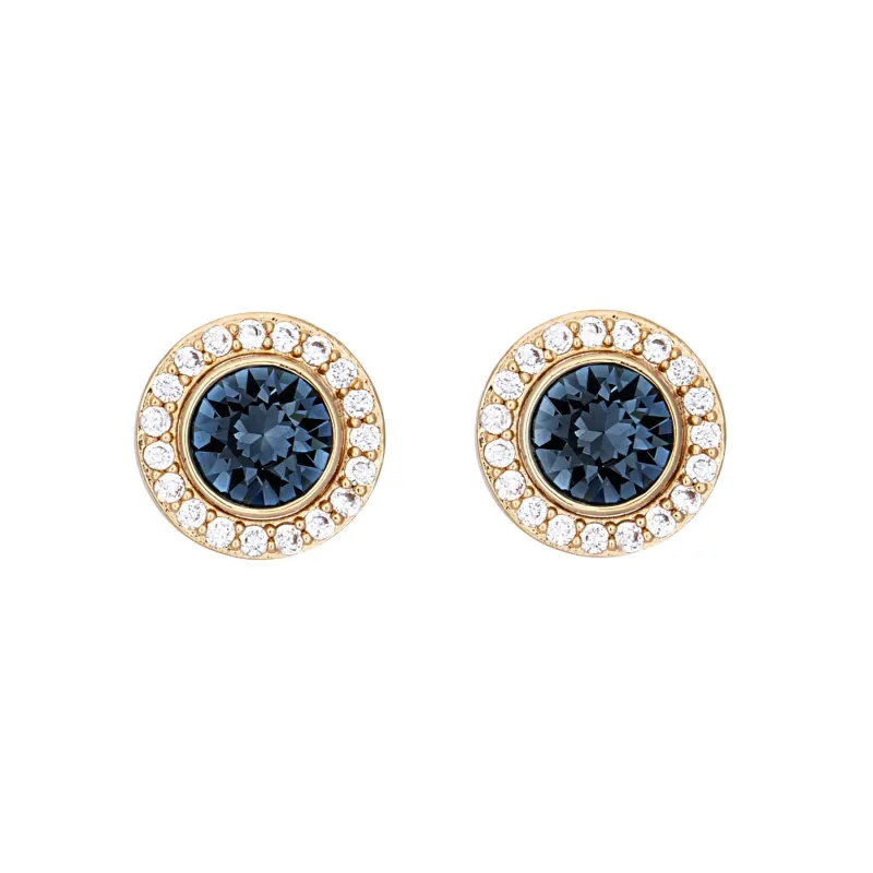 Gold and Montana Convertible 2-in-1 Swarovski Stud Earrings made by Zulily
