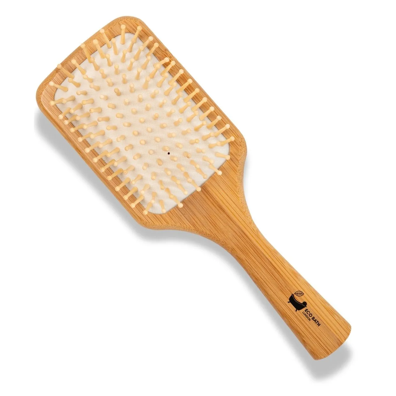 Eco Bath London Bamboo Hairbrush with Wooden Pins - Eco-Friendly Paddle Detangler for Long, Thick, and Curly Hair by Eco Bath London sold by Zulily